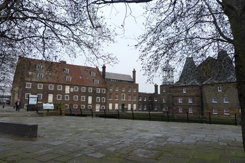 House Mill, left, and Clock Mill in Bromley by Bow